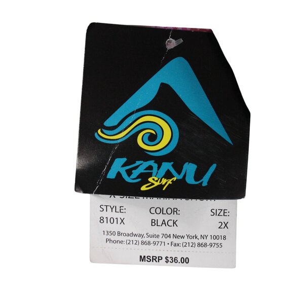 NWT Kanu Surf Mens 2XL Black Marina Cargo Pocket Swim Quick Dry Shorts - Picture 8 of 12
